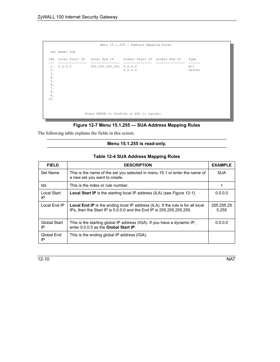 ZyXEL Communications Internet Security Gateway ZyWALL 100 User Manual | Page 123 / 356