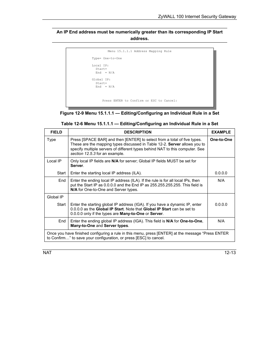 ZyXEL Communications Internet Security Gateway ZyWALL 100 User Manual | Page 126 / 356