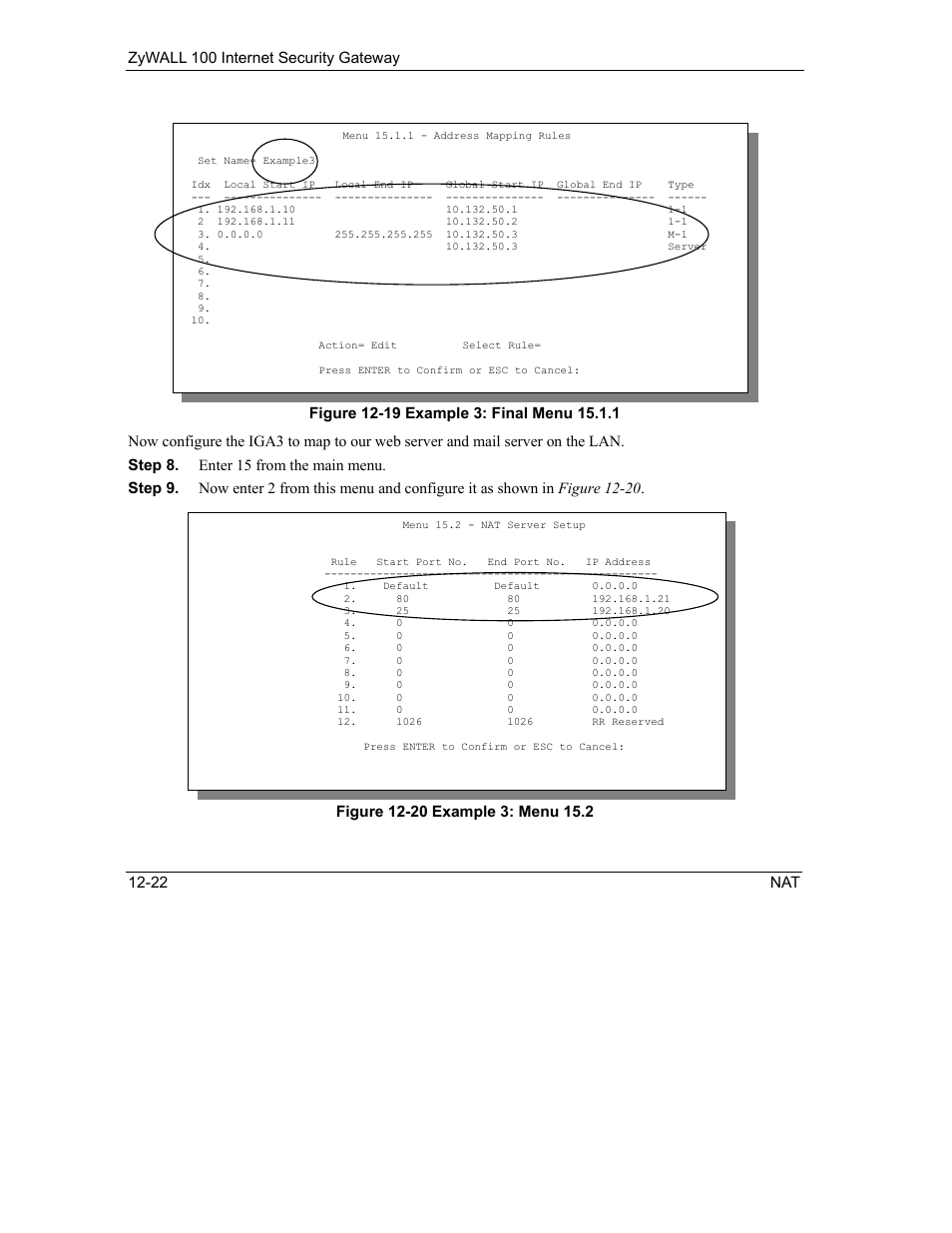 ZyXEL Communications Internet Security Gateway ZyWALL 100 User Manual | Page 135 / 356
