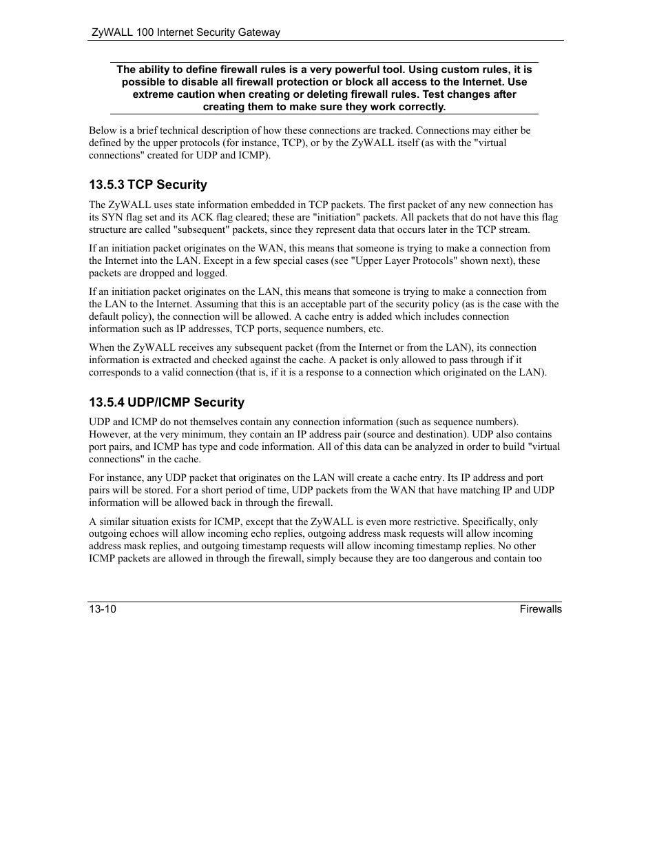 ZyXEL Communications Internet Security Gateway ZyWALL 100 User Manual | Page 152 / 356