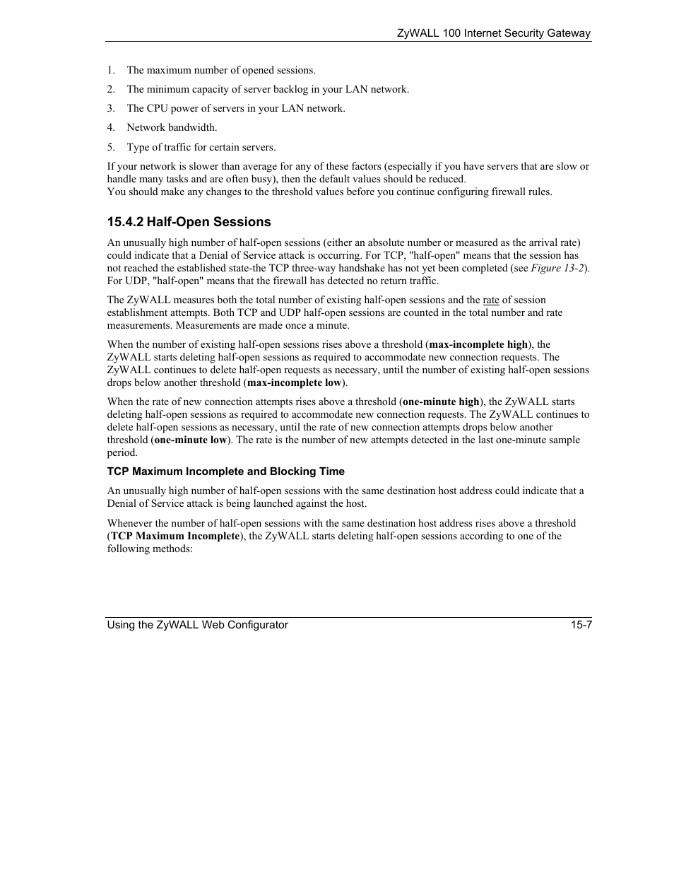 ZyXEL Communications Internet Security Gateway ZyWALL 100 User Manual | Page 167 / 356