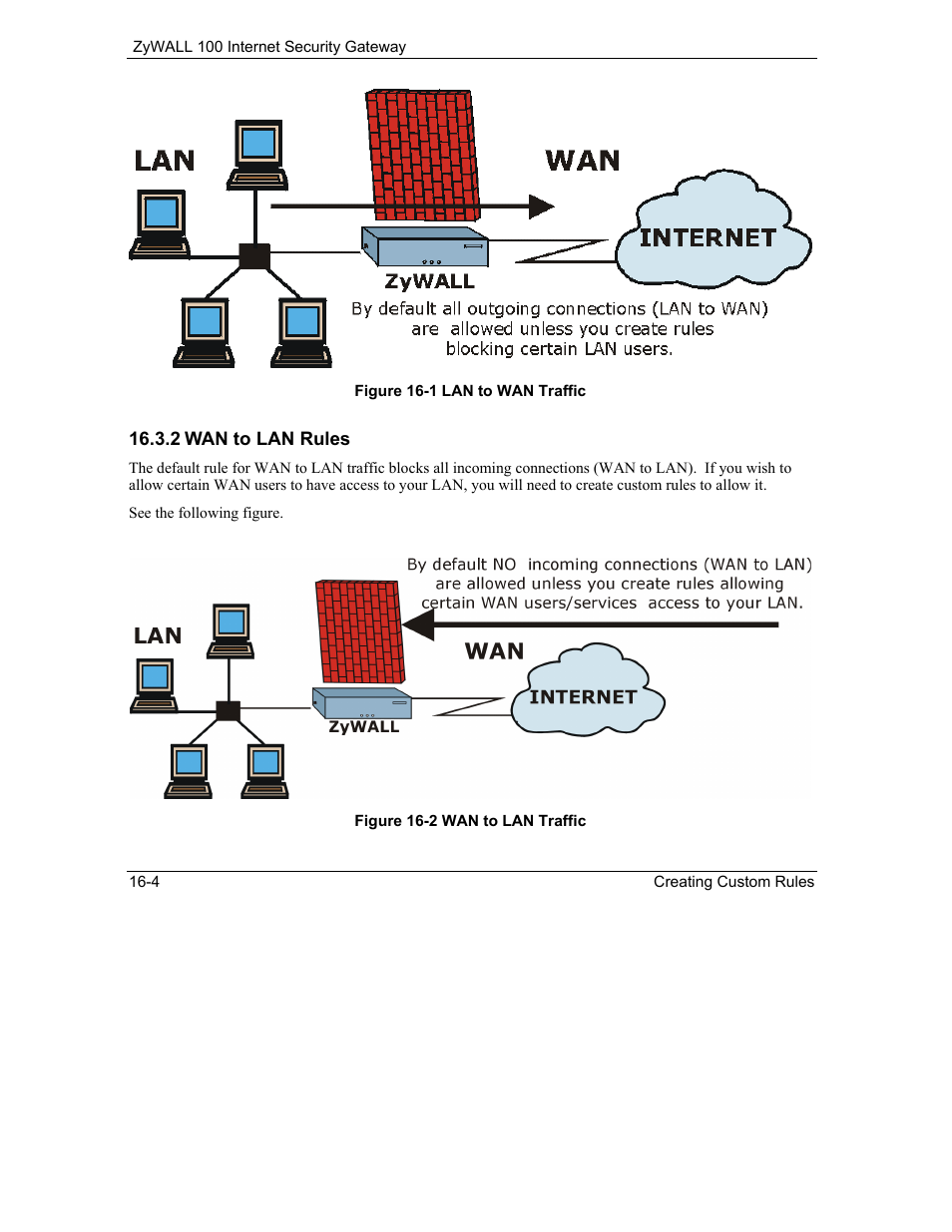 ZyXEL Communications Internet Security Gateway ZyWALL 100 User Manual | Page 174 / 356