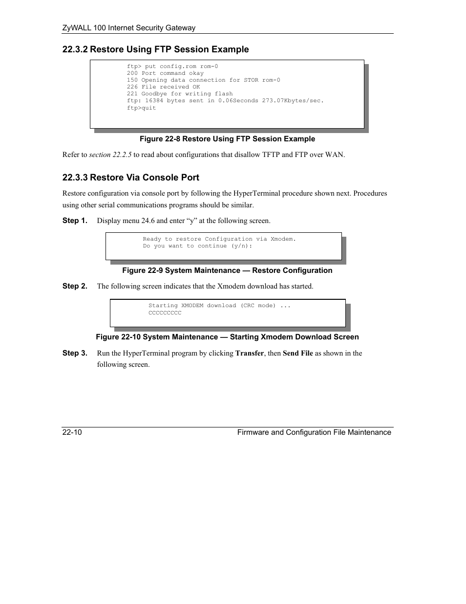 ZyXEL Communications Internet Security Gateway ZyWALL 100 User Manual | Page 239 / 356