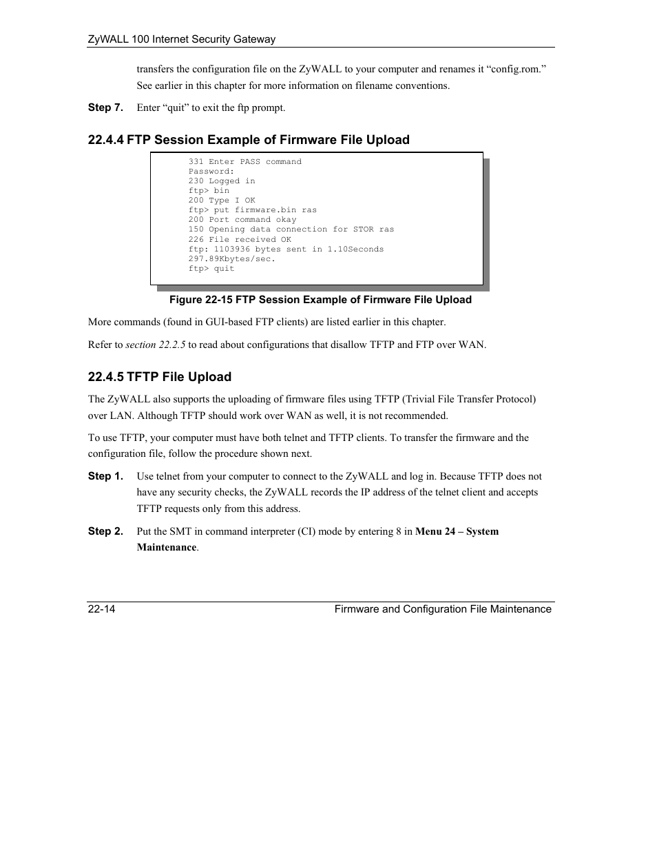 ZyXEL Communications Internet Security Gateway ZyWALL 100 User Manual | Page 243 / 356