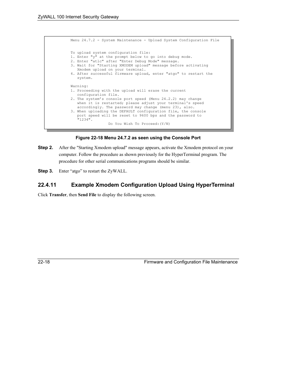 ZyXEL Communications Internet Security Gateway ZyWALL 100 User Manual | Page 247 / 356