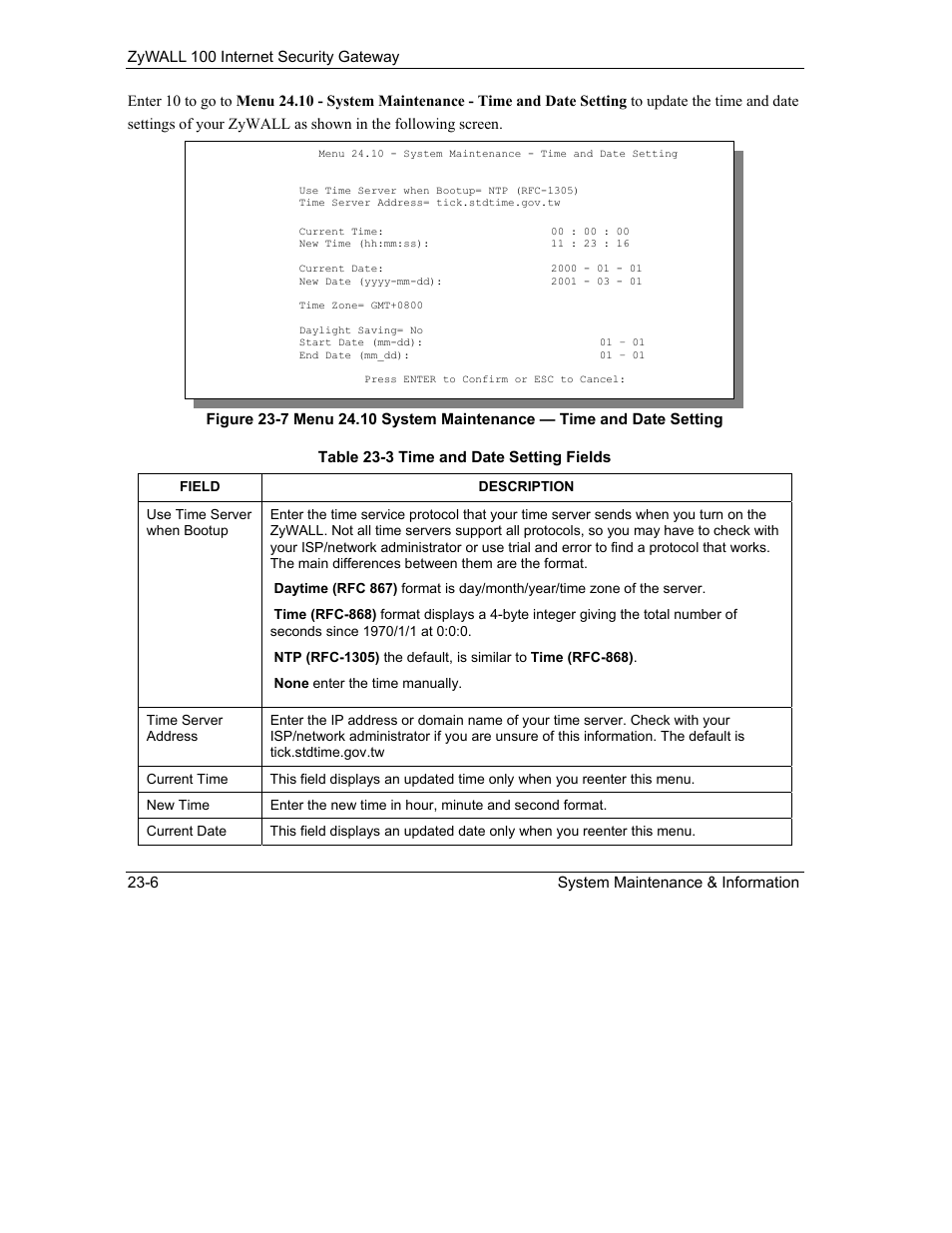 ZyXEL Communications Internet Security Gateway ZyWALL 100 User Manual | Page 255 / 356