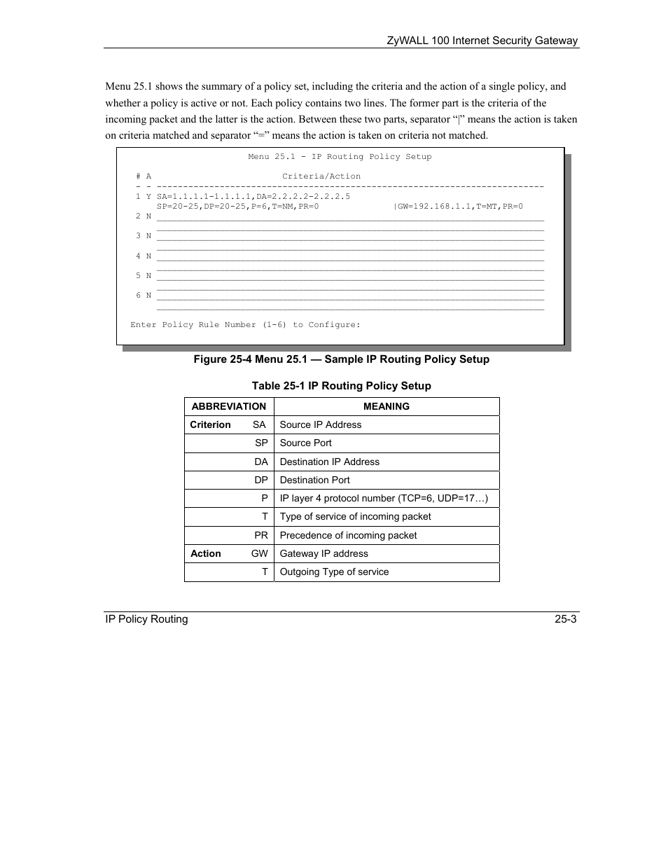 ZyXEL Communications Internet Security Gateway ZyWALL 100 User Manual | Page 266 / 356