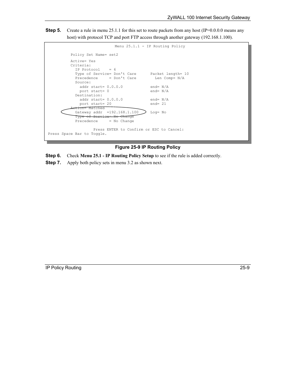 ZyXEL Communications Internet Security Gateway ZyWALL 100 User Manual | Page 272 / 356