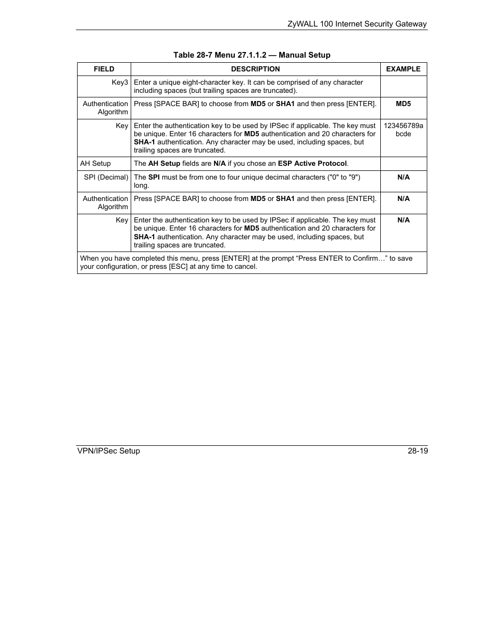 ZyXEL Communications Internet Security Gateway ZyWALL 100 User Manual | Page 302 / 356