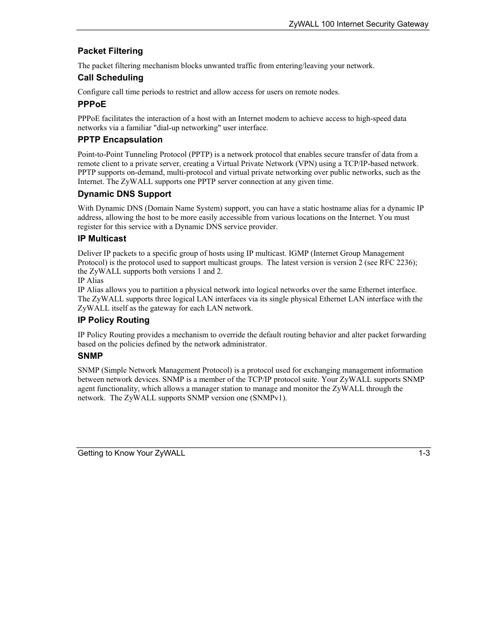 ZyXEL Communications Internet Security Gateway ZyWALL 100 User Manual | Page 32 / 356