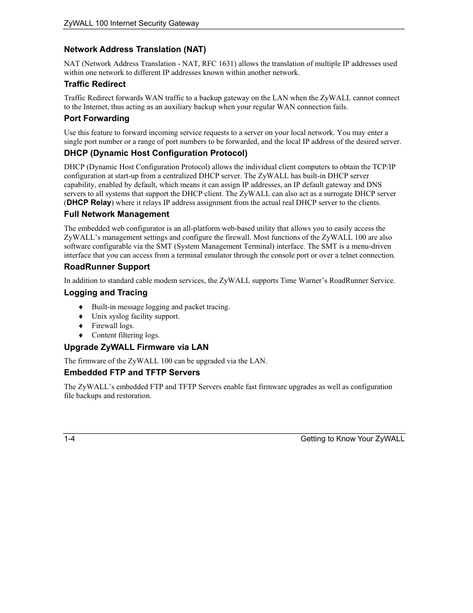 ZyXEL Communications Internet Security Gateway ZyWALL 100 User Manual | Page 33 / 356