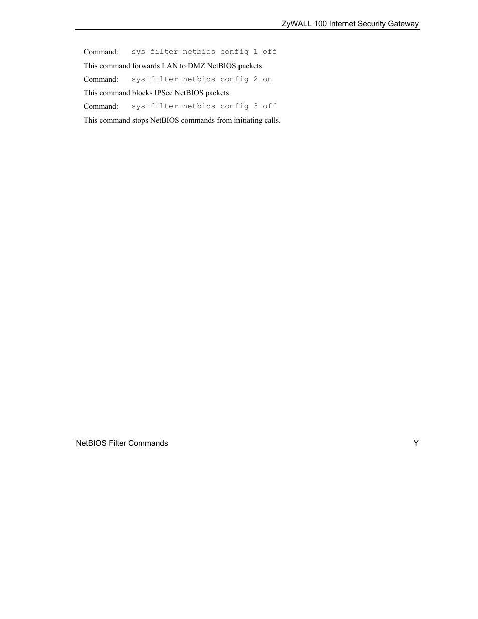ZyXEL Communications Internet Security Gateway ZyWALL 100 User Manual | Page 341 / 356
