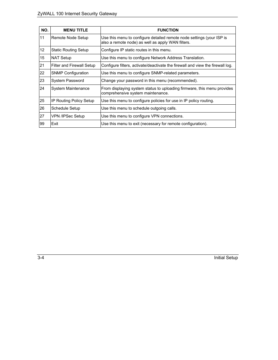 ZyXEL Communications Internet Security Gateway ZyWALL 100 User Manual | Page 45 / 356