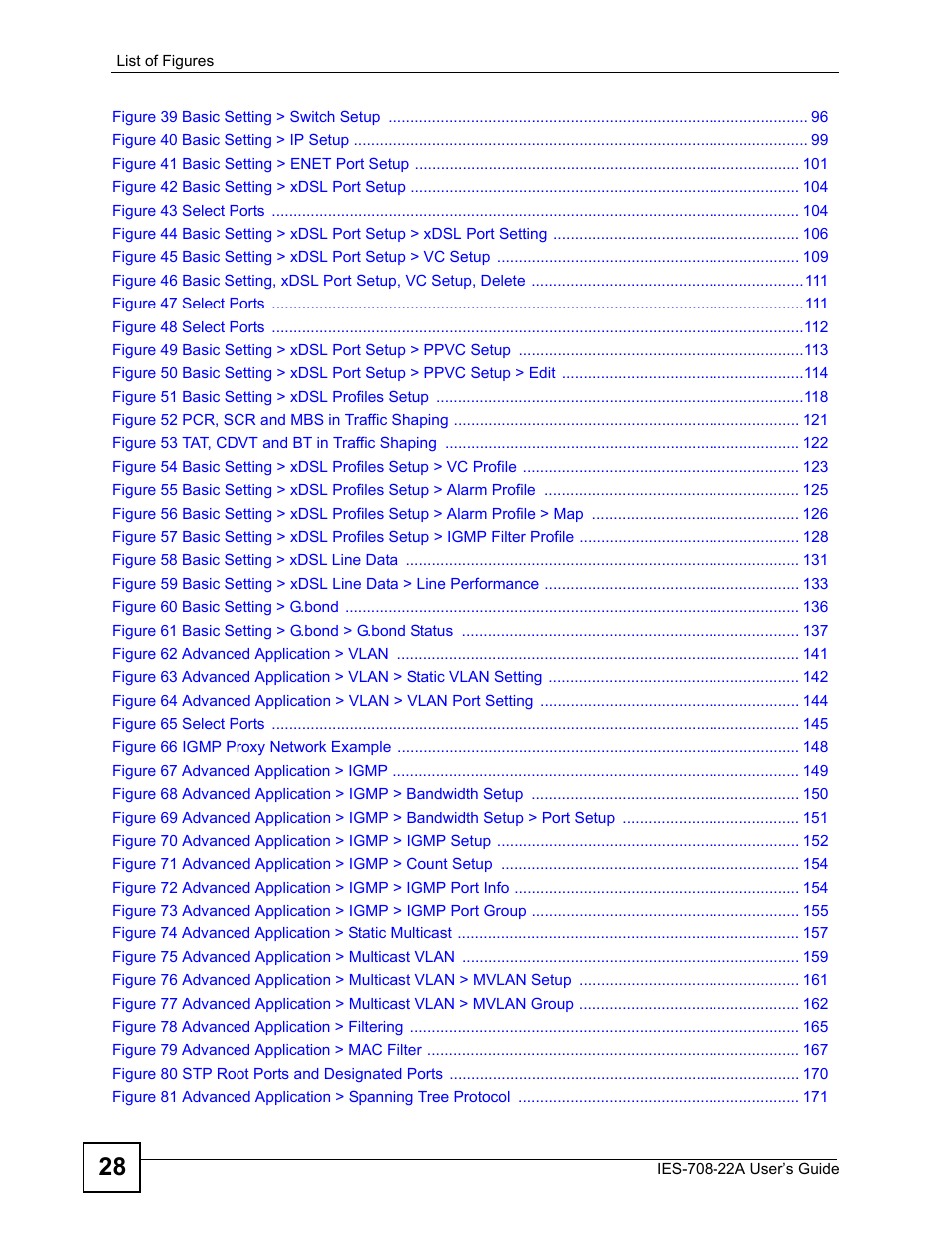 ZyXEL Communications IES-708-22A User Manual | Page 28 / 448