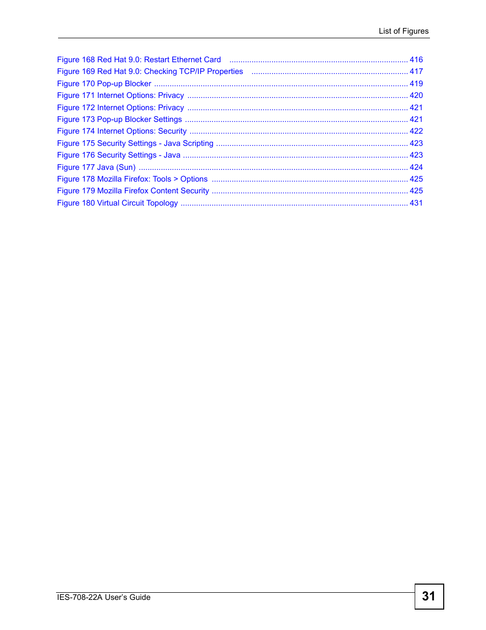 ZyXEL Communications IES-708-22A User Manual | Page 31 / 448