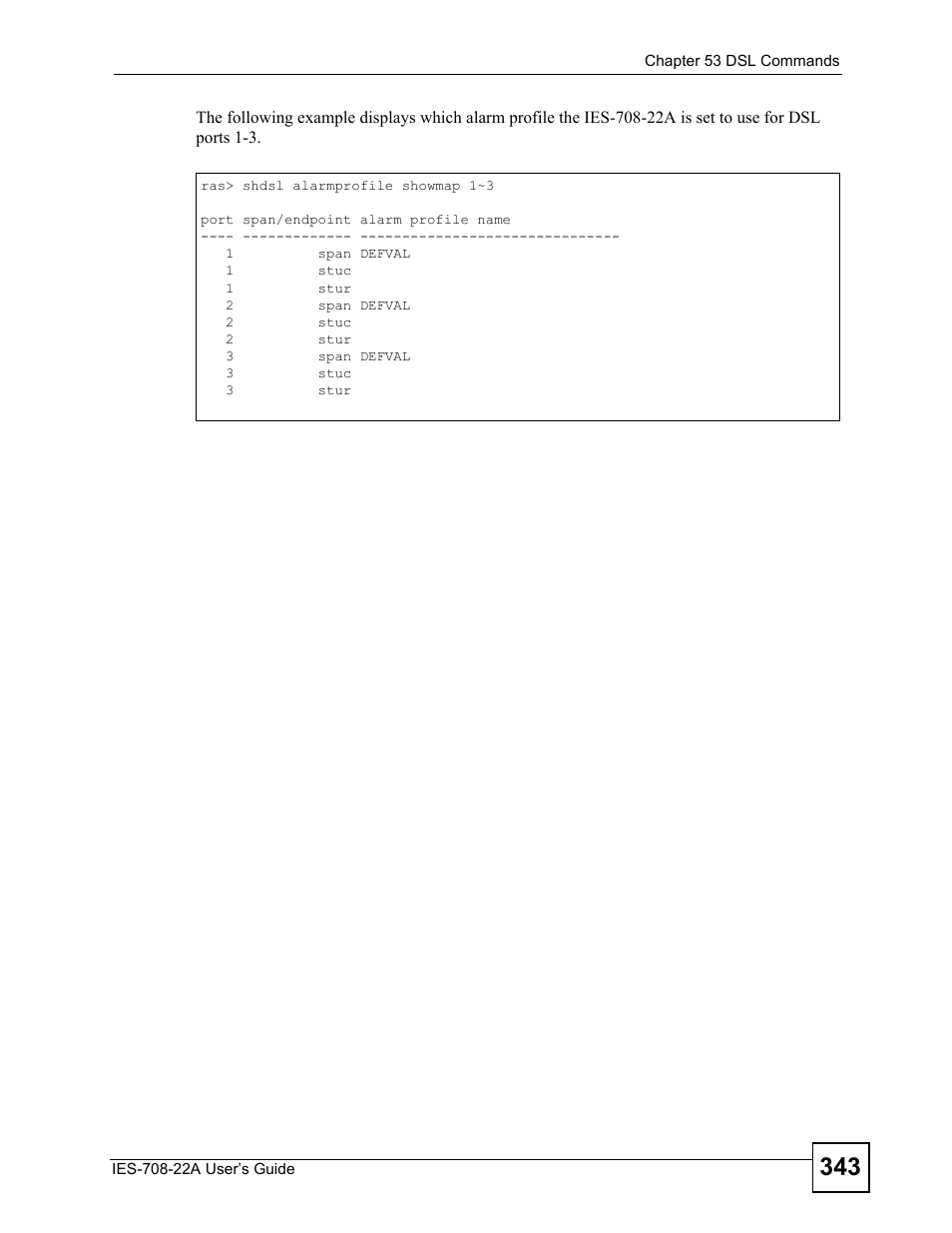 ZyXEL Communications IES-708-22A User Manual | Page 343 / 448