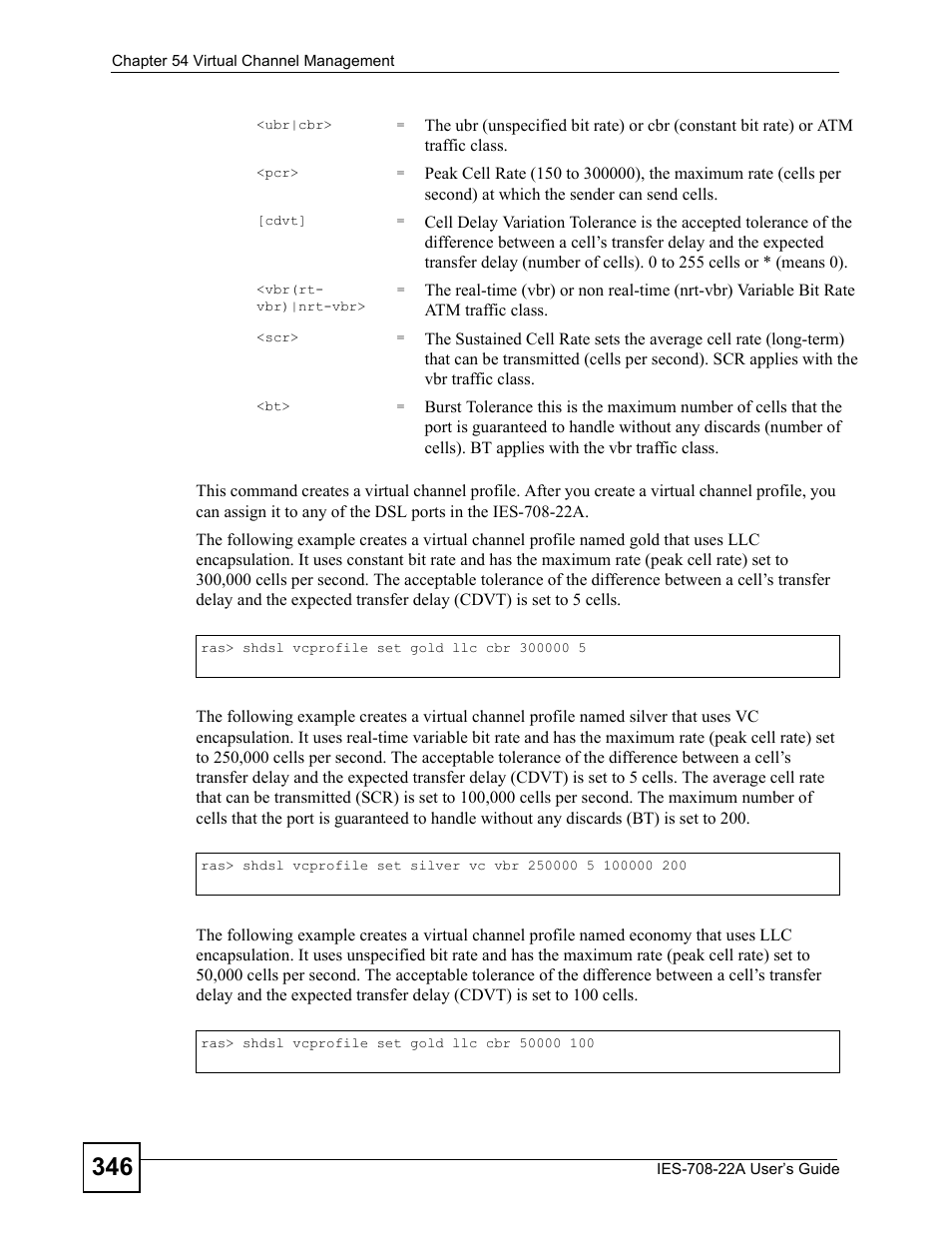 ZyXEL Communications IES-708-22A User Manual | Page 346 / 448