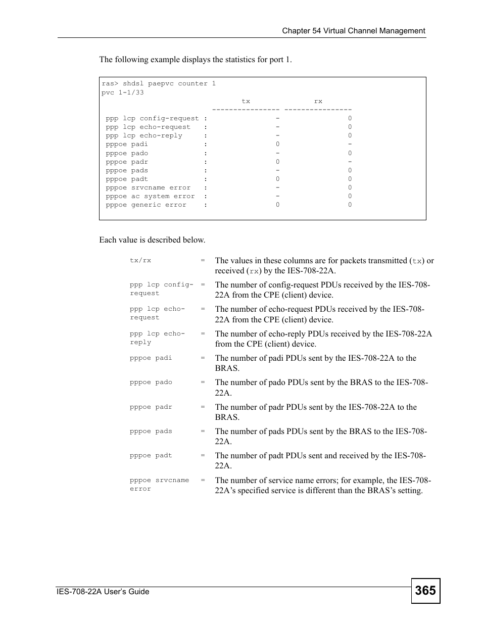 ZyXEL Communications IES-708-22A User Manual | Page 365 / 448