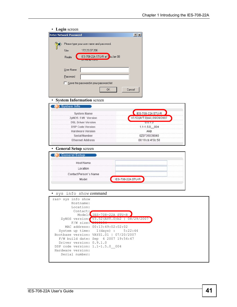 ZyXEL Communications IES-708-22A User Manual | Page 41 / 448