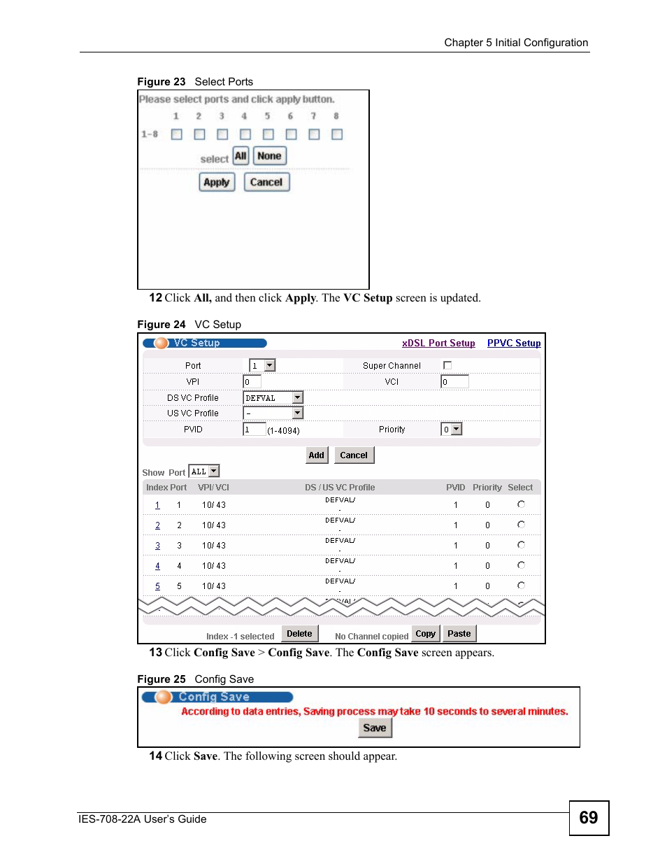 ZyXEL Communications IES-708-22A User Manual | Page 69 / 448