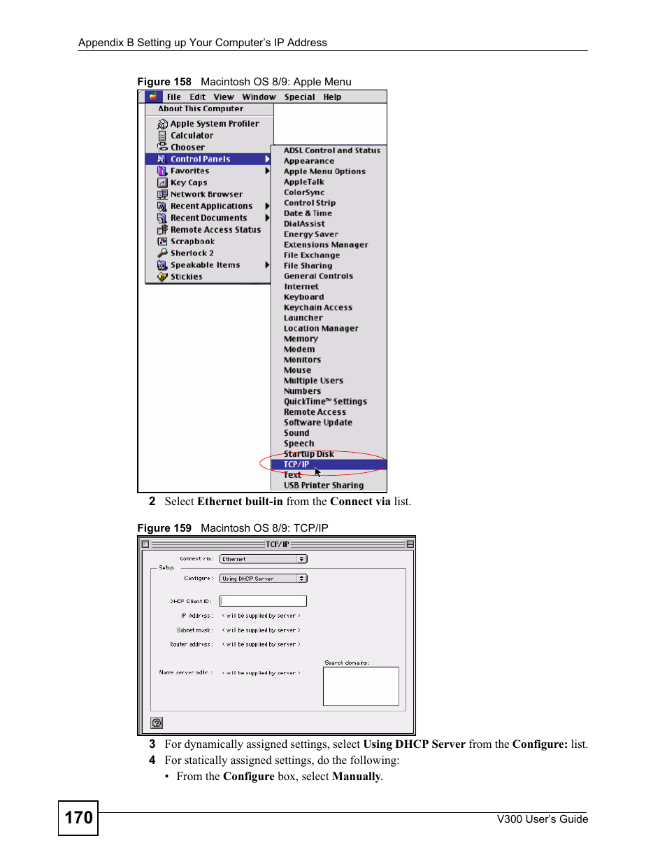 ZyXEL Communications V300 User Manual | Page 170 / 204
