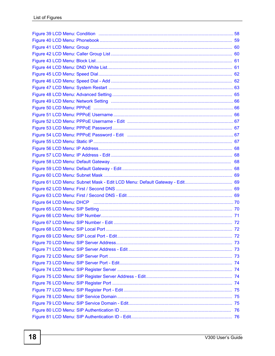 ZyXEL Communications V300 User Manual | Page 18 / 204