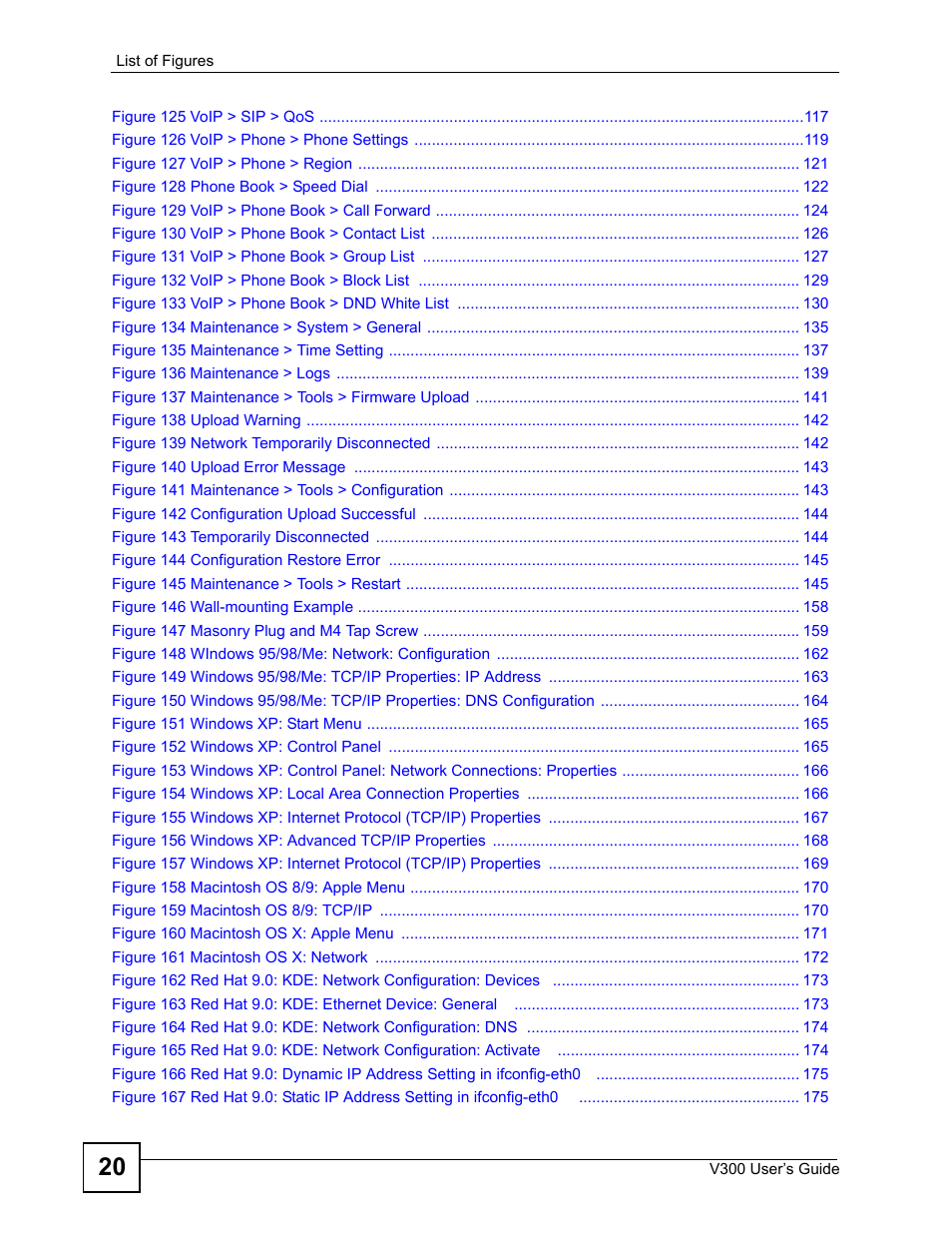 ZyXEL Communications V300 User Manual | Page 20 / 204