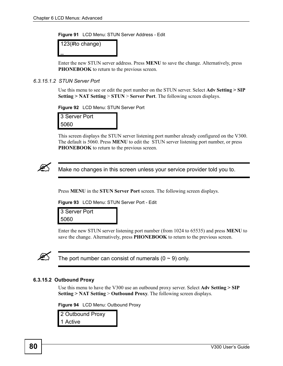 ZyXEL Communications V300 User Manual | Page 80 / 204
