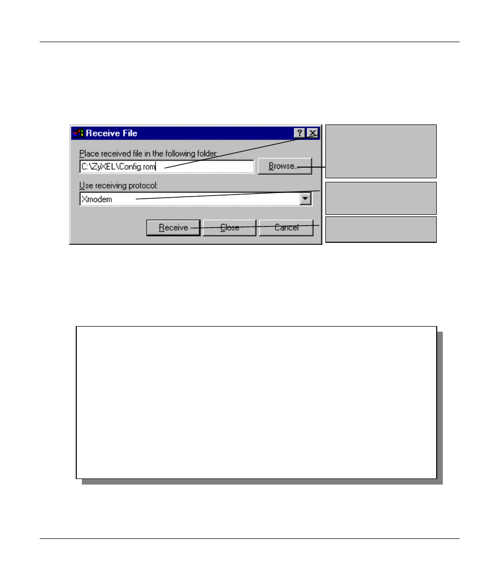 2 backup configuration using telnet | ZyXEL Communications ZYWALL10 User Manual | Page 134 / 267