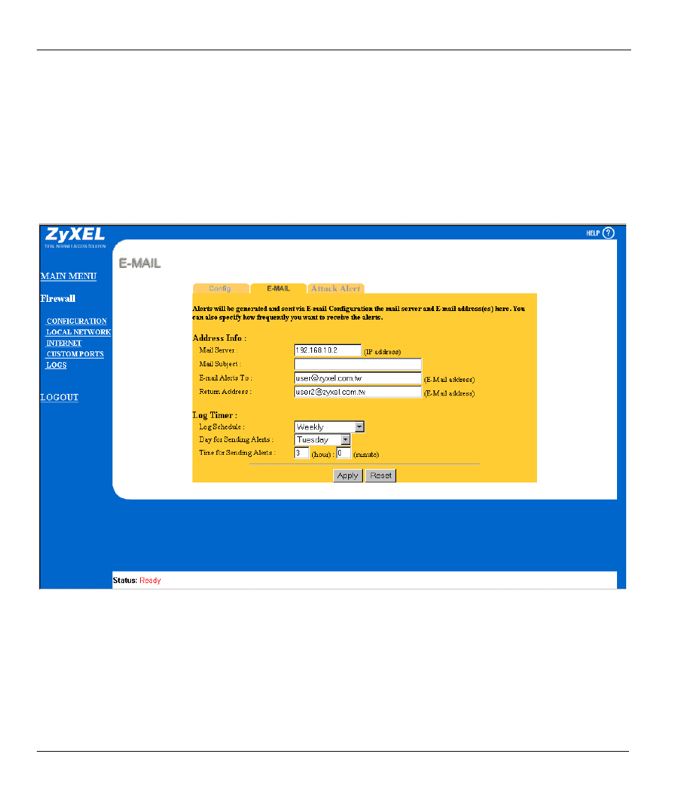 2 what are logs | ZyXEL Communications ZYWALL10 User Manual | Page 181 / 267