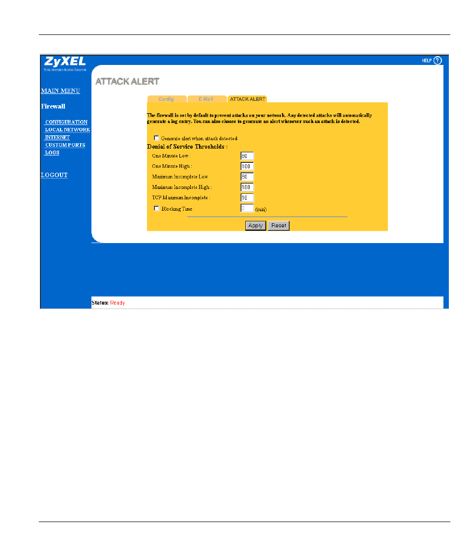 ZyXEL Communications ZYWALL10 User Manual | Page 186 / 267