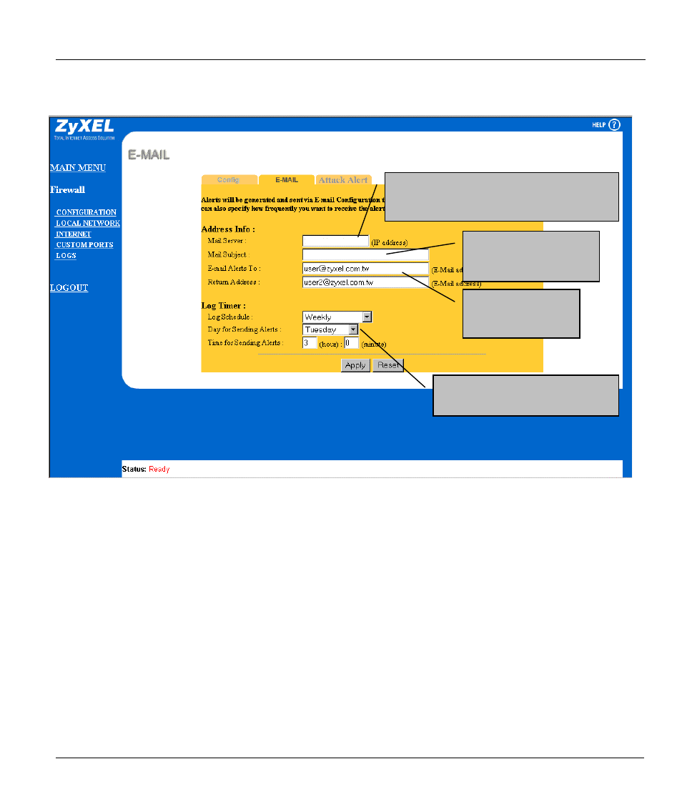 ZyXEL Communications ZYWALL10 User Manual | Page 214 / 267