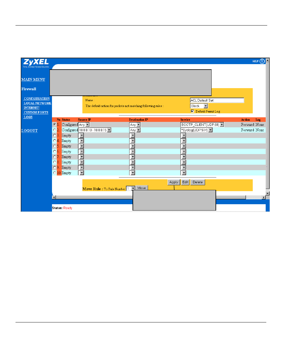 ZyXEL Communications ZYWALL10 User Manual | Page 225 / 267
