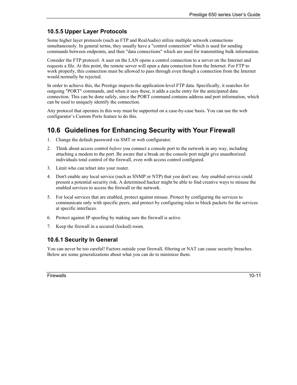 ZyXEL Communications 650 Series User Manual | Page 125 / 513