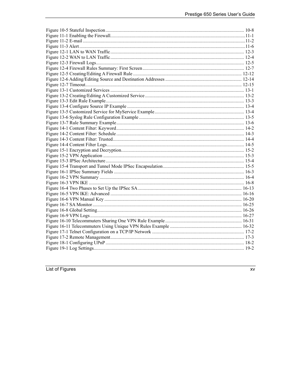 ZyXEL Communications 650 Series User Manual | Page 15 / 513