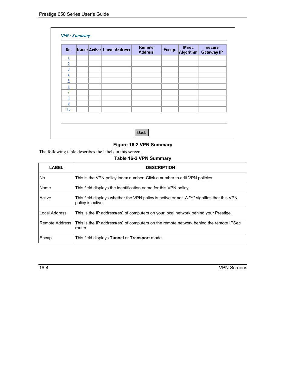ZyXEL Communications 650 Series User Manual | Page 176 / 513