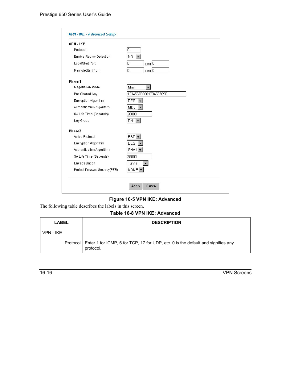 ZyXEL Communications 650 Series User Manual | Page 188 / 513