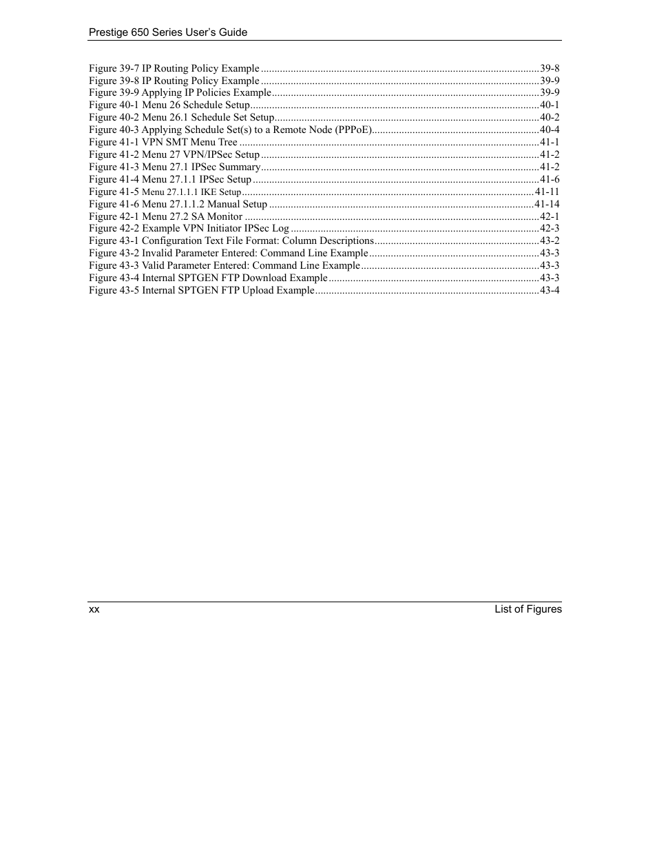 ZyXEL Communications 650 Series User Manual | Page 20 / 513