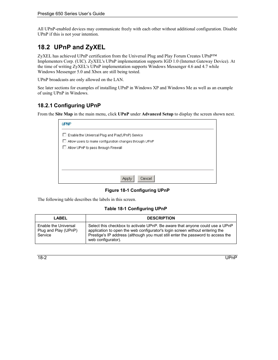 Upnp and zyxel, 2 upnp and zyxel | ZyXEL Communications 650 Series User Manual | Page 212 / 513