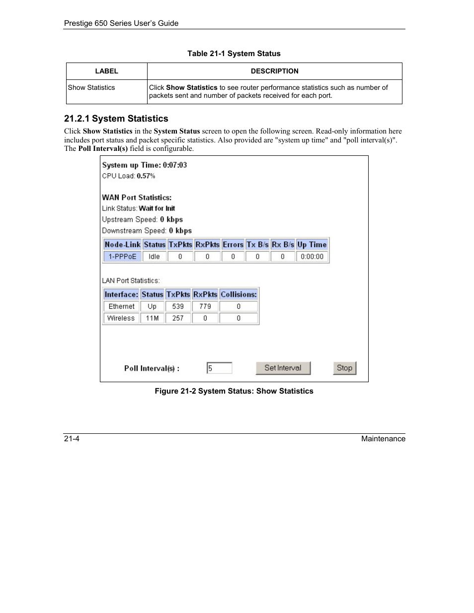 ZyXEL Communications 650 Series User Manual | Page 250 / 513