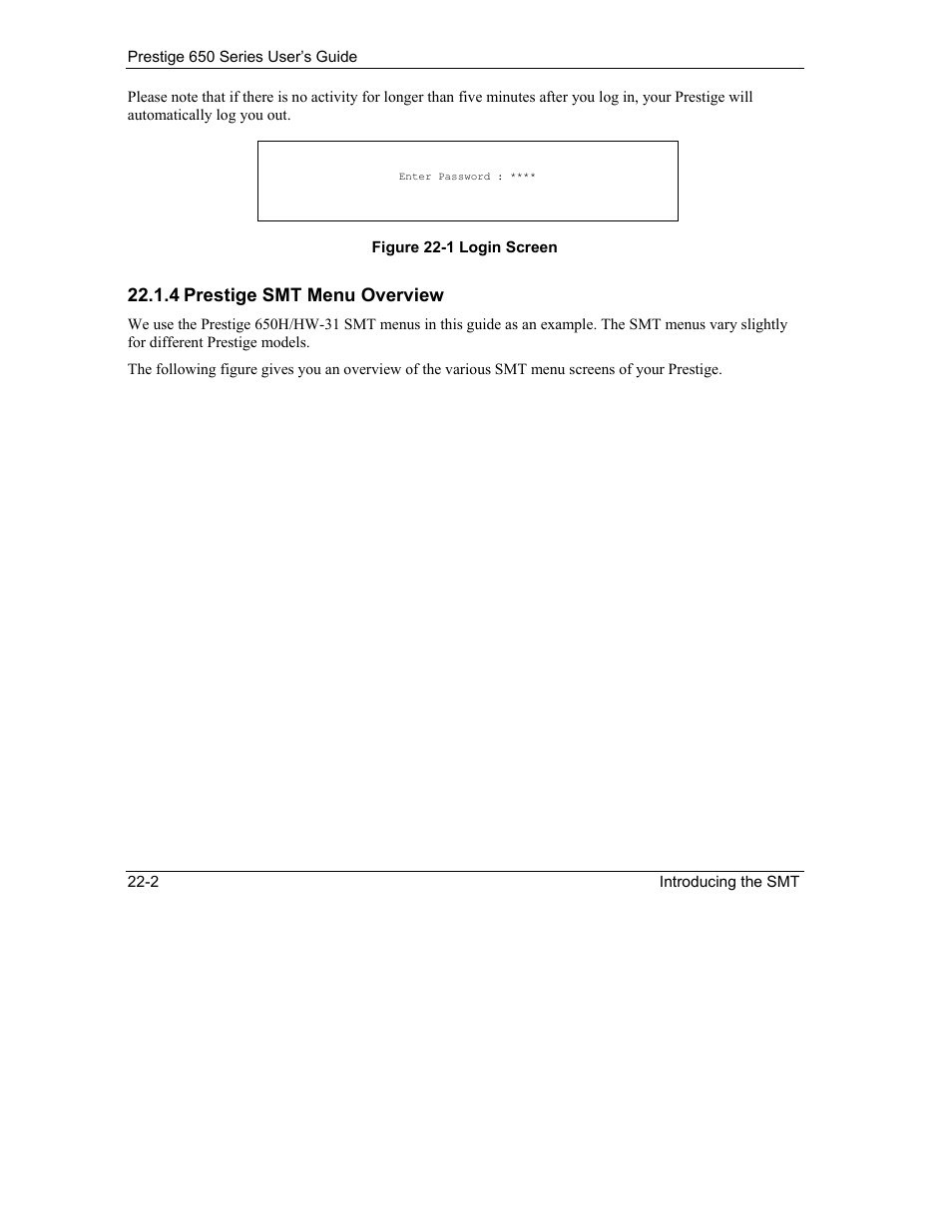 4 prestige smt menu overview | ZyXEL Communications 650 Series User Manual | Page 268 / 513
