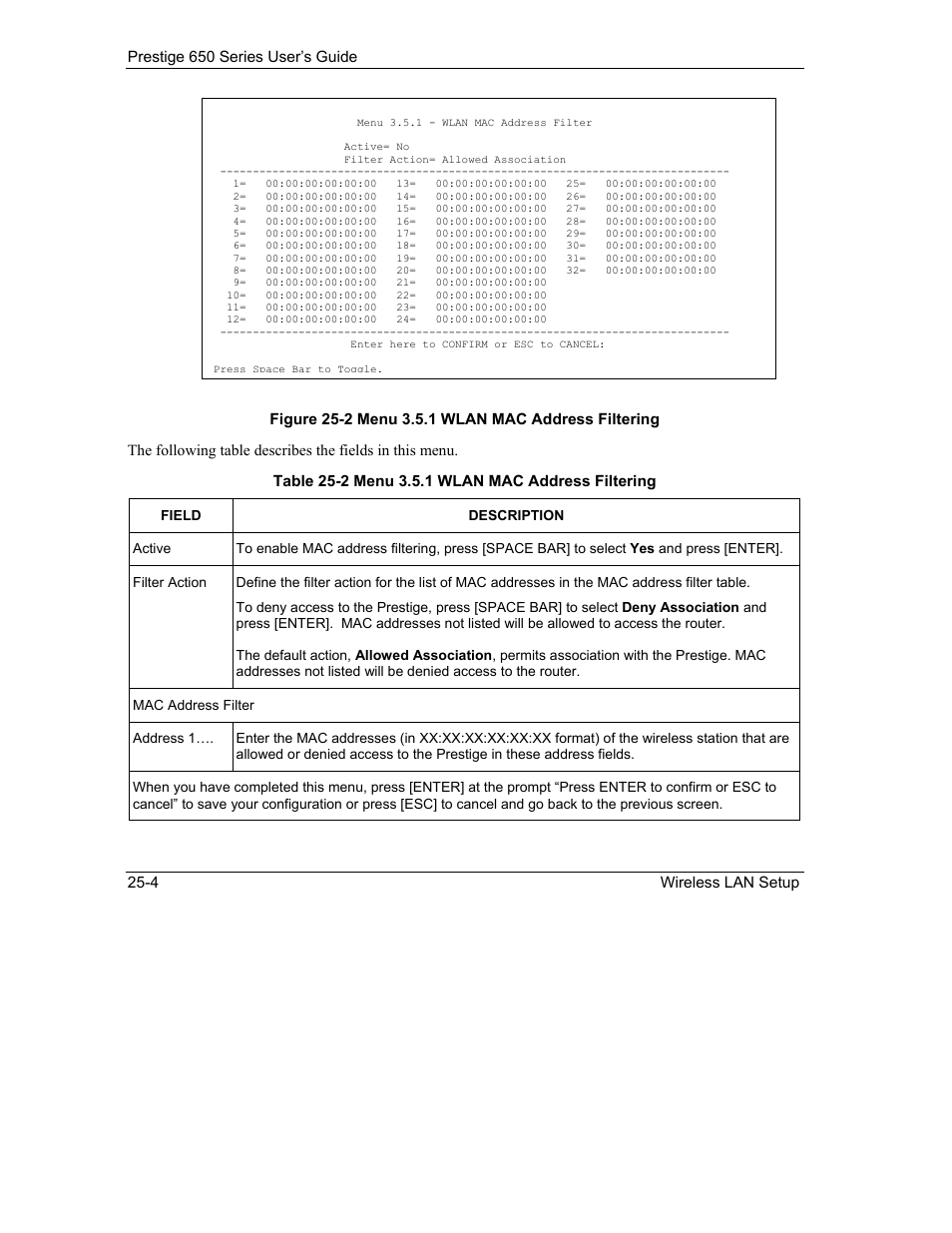 ZyXEL Communications 650 Series User Manual | Page 284 / 513