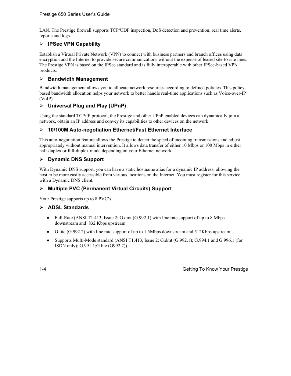 ZyXEL Communications 650 Series User Manual | Page 34 / 513