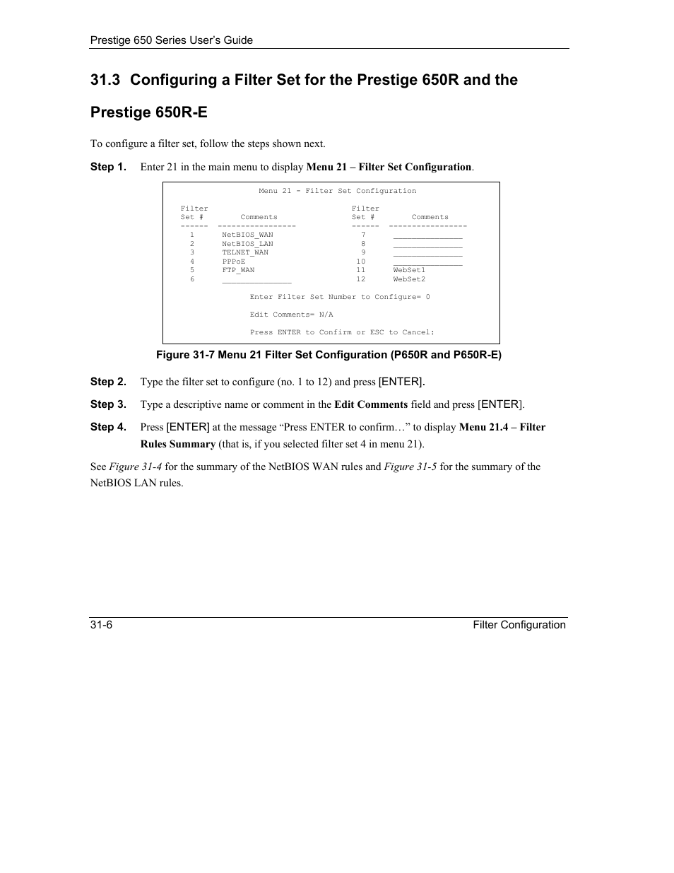 ZyXEL Communications 650 Series User Manual | Page 344 / 513