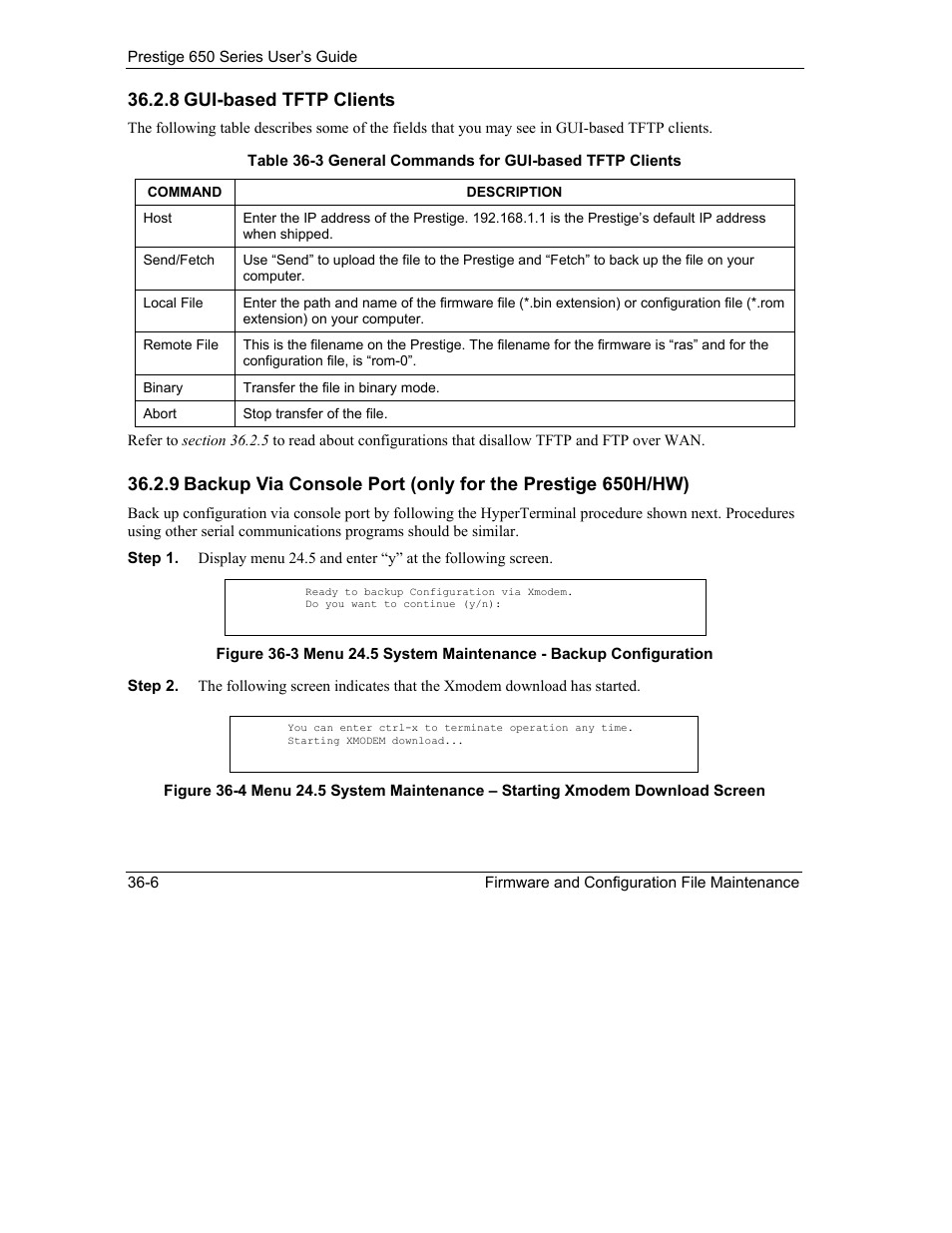 8 gui-based tftp clients | ZyXEL Communications 650 Series User Manual | Page 390 / 513