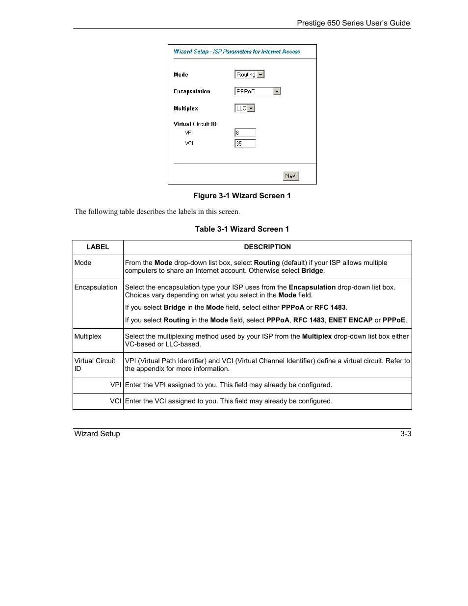 ZyXEL Communications 650 Series User Manual | Page 47 / 513