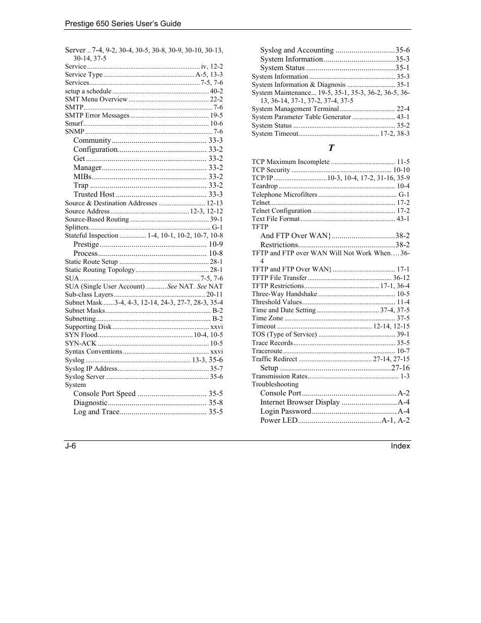 ZyXEL Communications 650 Series User Manual | Page 512 / 513