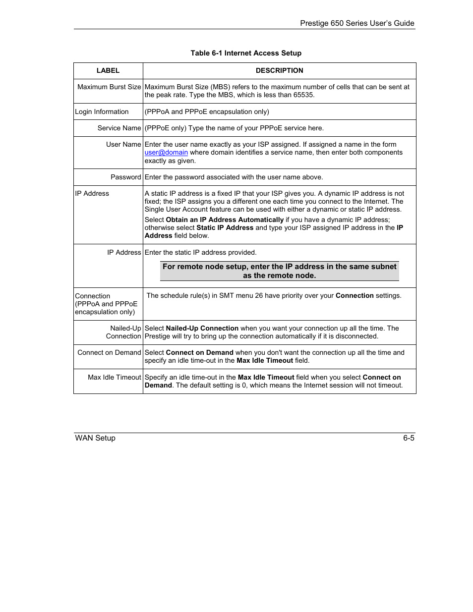ZyXEL Communications 650 Series User Manual | Page 91 / 513