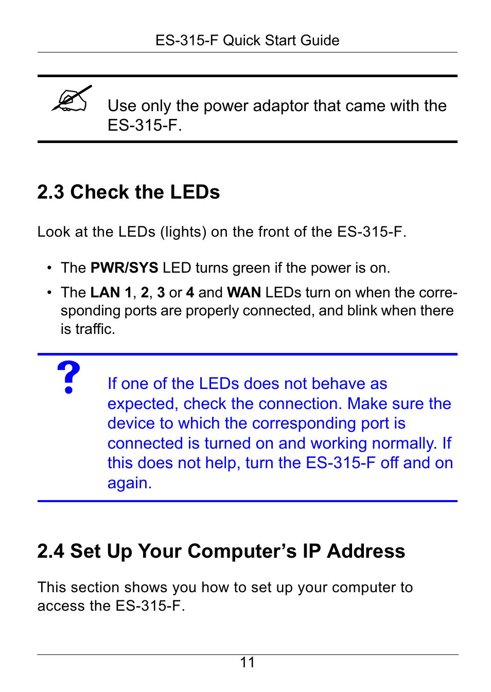 ZyXEL Communications ZyXEL Dimension ES-315-F User Manual | Page 12 / 25