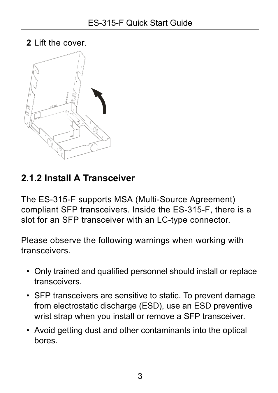 ZyXEL Communications ZyXEL Dimension ES-315-F User Manual | Page 4 / 25